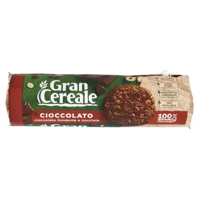 Gran Cereale печенье с темным шоколадом и фундуком, 230 г