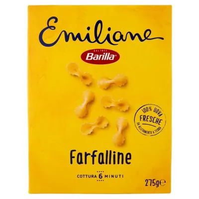 Barilla Emiliane Яичные макароны Farfalline n.114, 275 г