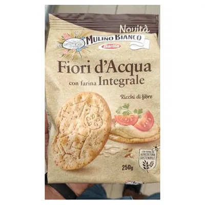 Mulino Bianco crackers with whole wheat flour, 250 g