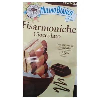 Mulino Bianco круассаны с шоколадной начинкой Fisarmoniche, 296 г