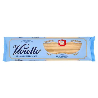 Voiello Lo Spaghetto N°104 bronze-die extruded pasta made from 100% Italian golden wheat, 500 g