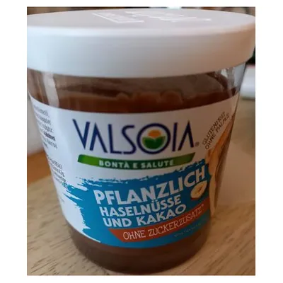 Valsoia шоколадная паста без сахара, 200 г