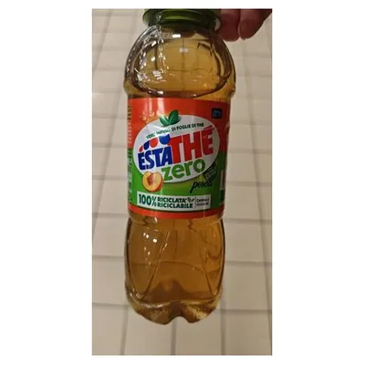 Estathé холодный чай персик zero в бутылке, 0,4 л