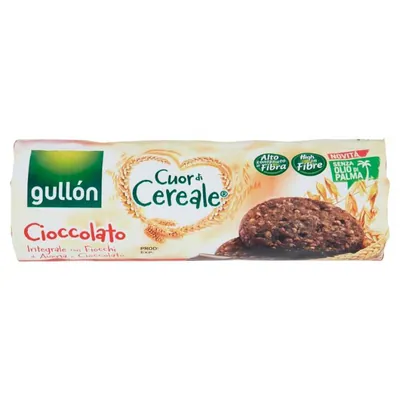 Gullón шоколадное злаковое печенье Cuor di Cereale, 280 г