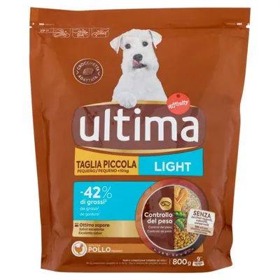 Ultima Dry Dog Food Mini Light with Chicken, 800 g
