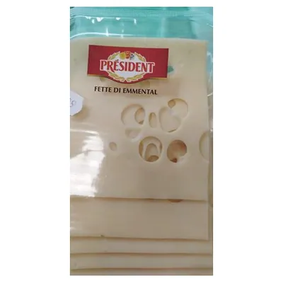 President Galbanone Emmental sliced cheese, 140 g