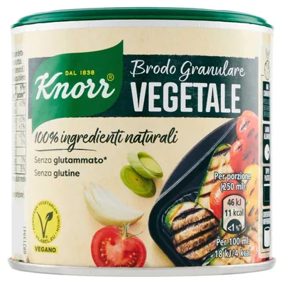 Knorr Овощной гранулированный бульон 100% натуральный, 135 г