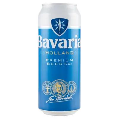 Bavaria Premium beer in a can, 0.5 l