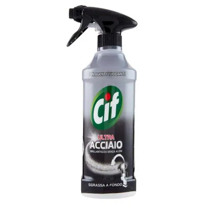Cif Спрей Ultra Acciaio для стальных поверхностей, 500 мл