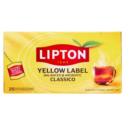 Lipton Черный чай Yellow Label, 25 шт
