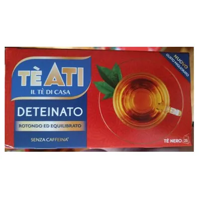 Ati черный чай без кофеина, 25 пакетиков