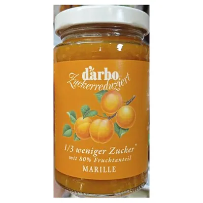 Darbo 80% apricot jam, 250 g