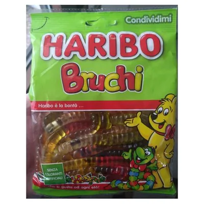 Haribo Bruchi жевательные мармеладные конфеты гусеницы, 175 г