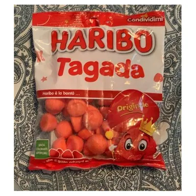Haribo Tagada жевательные мармеладные конфеты клубнички, 175 г