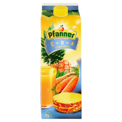Pfanner Pineapple and carrot juice, 2 l