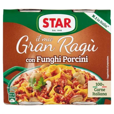 Star Грибной соус рагу Granragù, 2 шт. по 180 г