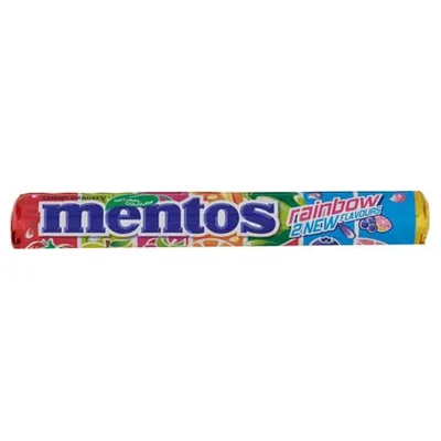 Mentos Rainbow chewy candy, 37.5 g