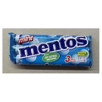 Mentos Mint candies, 3x38 g