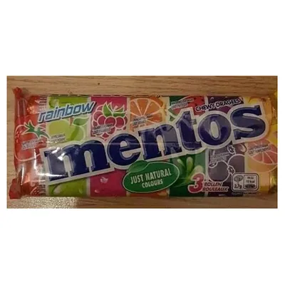 Mentos Rainbow candies, 3x37.5 g