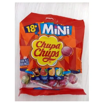 Chupa Chups леденцы на палочке Mini Vit C Bag, 6 г