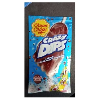 Chupa Chups карамель с соусом Crazy Dips Cola, 14 г