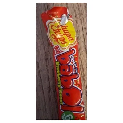 Chupa Chups жевательная резинка Bubble Gum Strawberry Stick, 27,6 г
