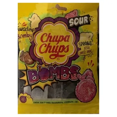 Chupa Chups кислый жевательный мармелад Sour Bombs, 90 г