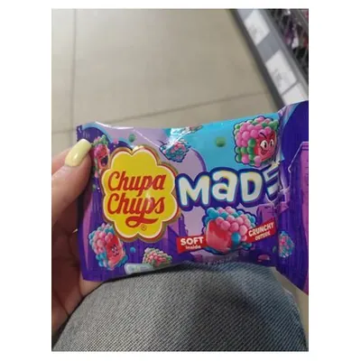 Chupa Chups Crazy Dips ягодные леденцы с шипучим порошком, 45 г