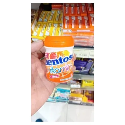 Mentos Vitamins Citrus chewing gum, bottle, 50 g