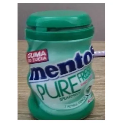 Mentos Pure Fresh spearmint mints, bottle, 60 g