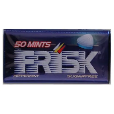 Frisk Peppermint mints in XL tin, 50 pcs