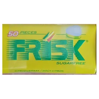 Frisk Lemon Vitamin C mints in XL tin, 50 pcs