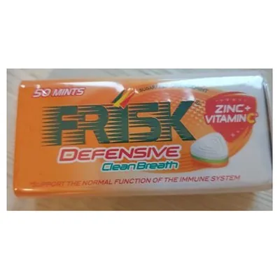 Frisk Defensive Orange mints, 50 pcs.