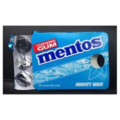 Mentos Mighty Mint chewing gum, 12 pcs.