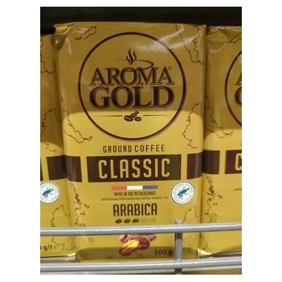 Aroma Gold Hard-Pack ground coffee, 500 g
