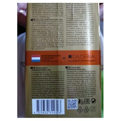 Aroma Gold Crema In-Cup ground coffee, 500 g
