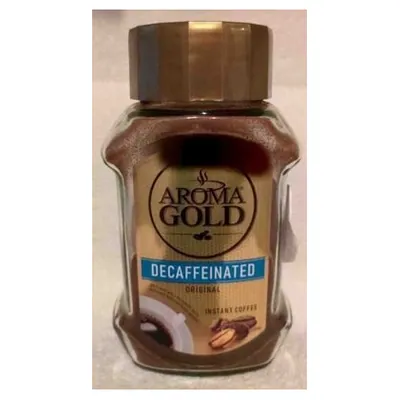 Aroma Gold растворимый сублимированный кофе Decaffeinato, 100 г