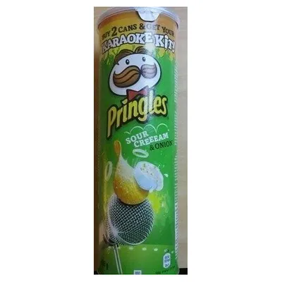 Pringles чипсы сметана и лук, 165 г