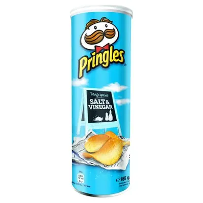 Pringles salt & vinegar crisps, 165 g