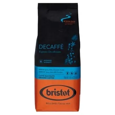 Bristot кофе молотый декофеинизированный Dek, 250 г
