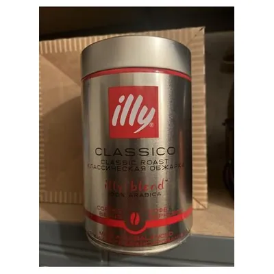 Illy кофе в зернах Classico Red в жестяной банке, 250 г