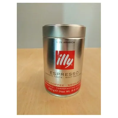Illy кофе молотый Classico Red в жестяной банке, 250 г