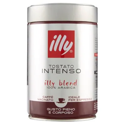 Illy кофе молотый Intenso в жестяной банке, 250 г