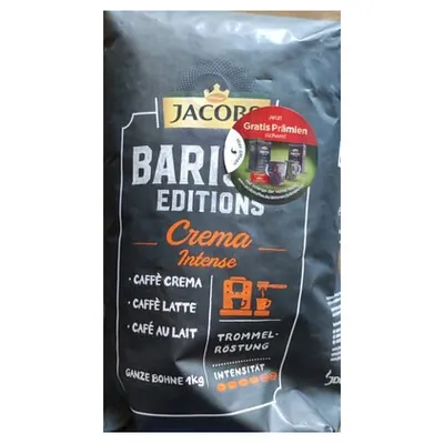 Jacobs Barista Crema Intense coffee beans, 1 kg