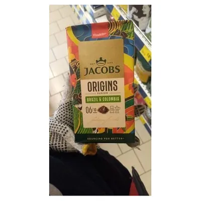 Jacobs кофе молотый Origins Brazil & Colombia, 450 г