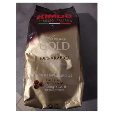 Kimbo Aroma Gold 100% Arabica coffee beans, 1 kg