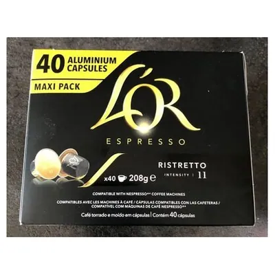 L'Or кофе в капсулах Nespresso Ristretto, 208 г