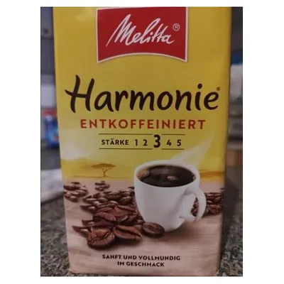 Melitta Harmonie Entkoffeiniert decaffeinated ground coffee, 500 g