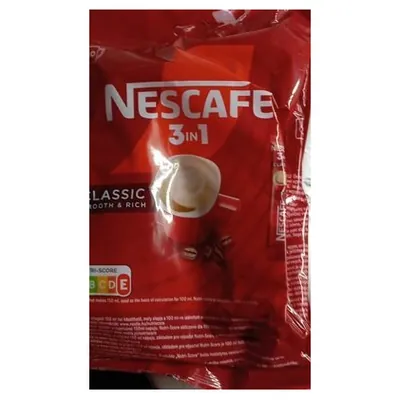 Nescafè Classic 3 in 1 coffee drink, bag 10x16.5 g