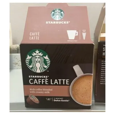 Starbucks кофе в капсулах Dolce Gusto Caffe Latte, 12 шт, 121,2 г